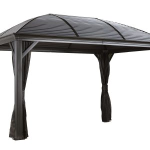 Paviljon na belem ozadju