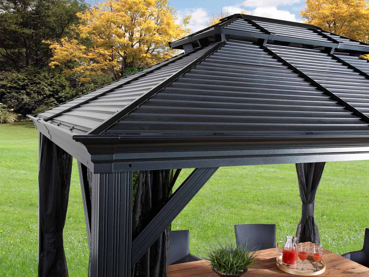 Paviljon streha in žleb