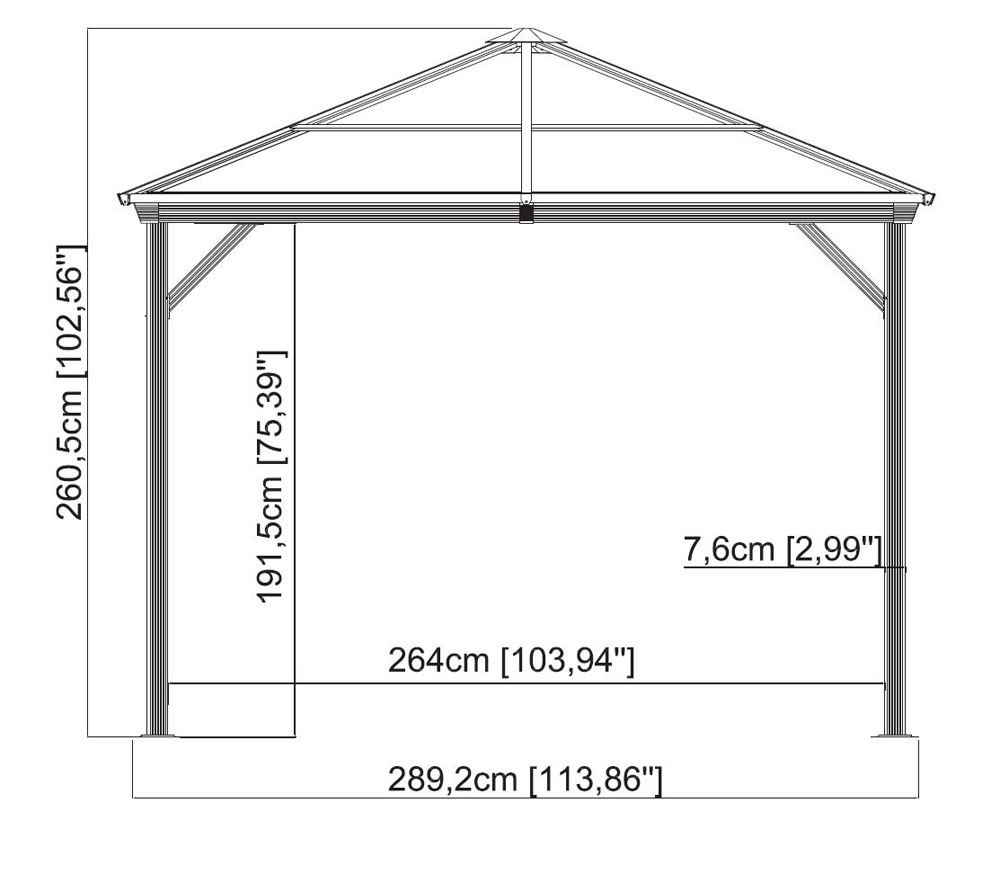 Paviljon Premium Ventura 3x3 m - slika 8