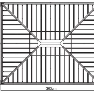 Aluminijas paviljon s trdo streho