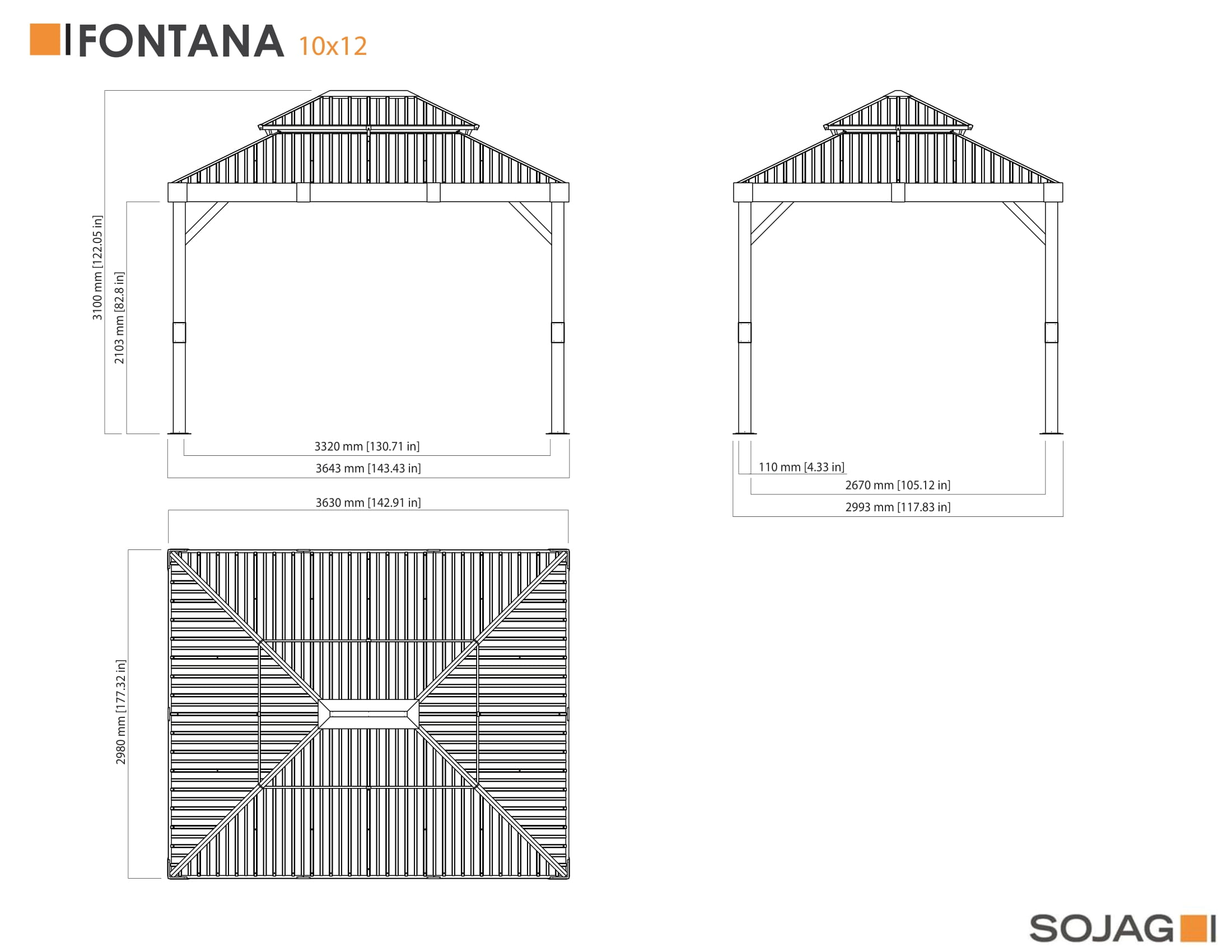 Skica paviljona