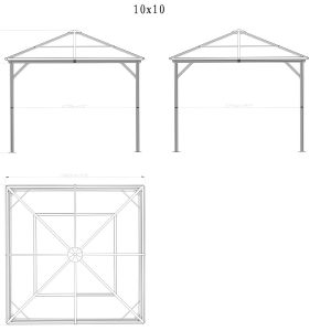 Skica vrtnega paviljona