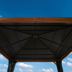 Streha lesenega pavilljona