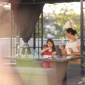 Uživanje v paviljonu