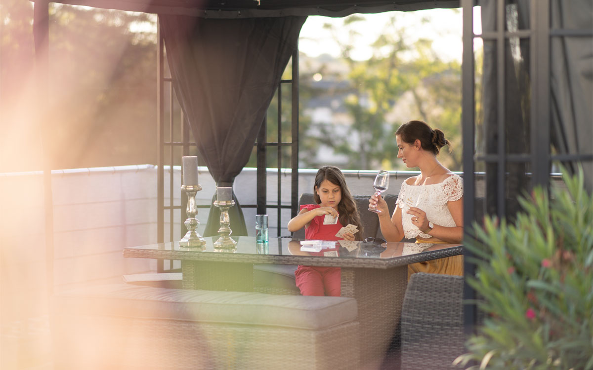 Uživanje v paviljonu